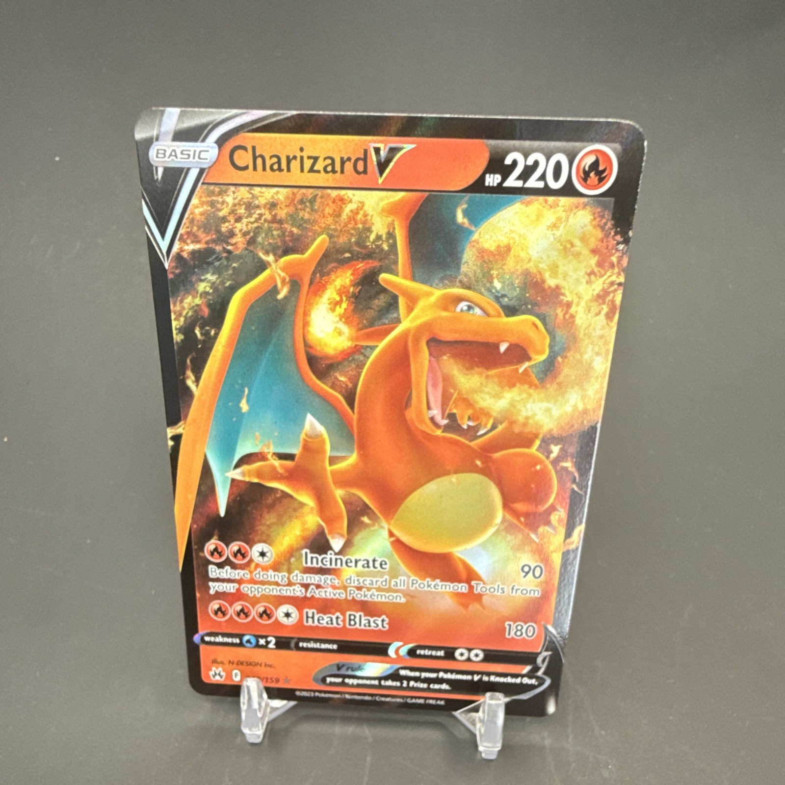 The Pokémon Company Charizard V 018/159 Crown Zenith Ultra Rare Holo EN 220 HP