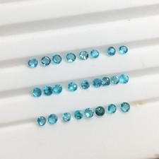 1.5mm 100 natural top quality neon blue paraiba tourmaline 1pcs