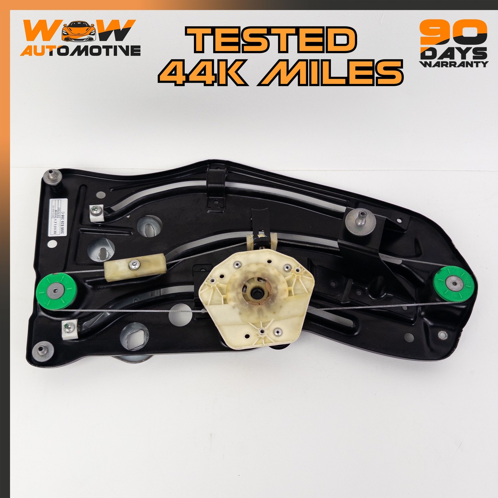 12-17 BENTLEY CONTINENTAL GT REAR RIGHT QUARTER WINDOW REGULATOR ASSEMBLY OEM