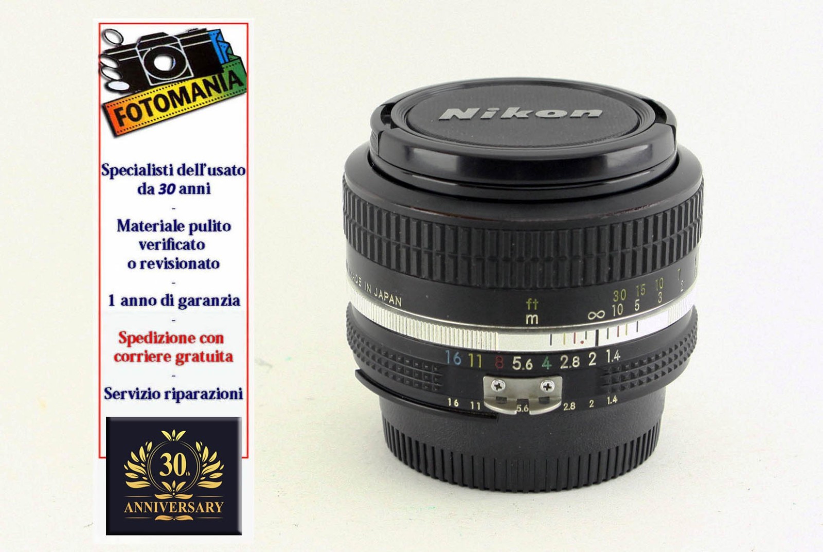 Nikon AI NIKKOR 50mm f 1.4 ottimo garanzia 1 anno