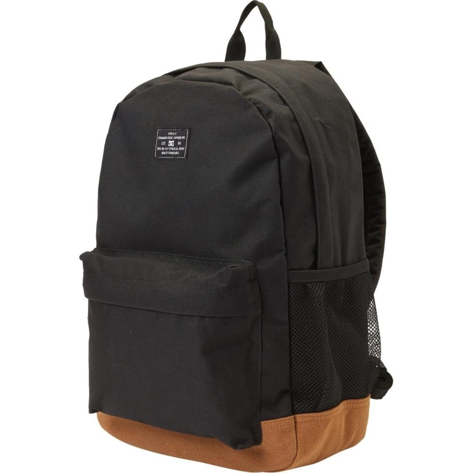 Bolso Mochila DC Shoes Para Hombres Backsider Core 20L Correa Ajustable - Negro Foto 2 de 4