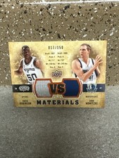 💥D.NOWITZKI & D. ROBINSON💥💥GAME USED MATERIAL LIMITED ED 17/150🤑MINT