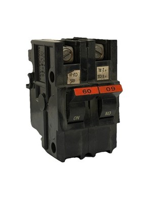 Federal Pacific FPE NA260 2 Pole 60 Amp Stab Lok Circuit Breaker - Red Handle