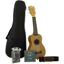 Kala Makala KA-15-S Bundle Ukulele Soprano Mogano Starter Set | Nuovo