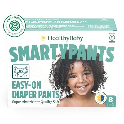 SmartyPants Pull Up Style Diapers | EWG Verified Safe & Plant-Based | Quilted 36