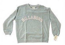 Billabong Arched Logo Dusk Blue Crewneck Sweatshirt Girls Medium NWT