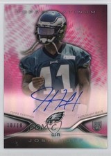 2014 Topps Platinum Auto Rookie Refractor Pink 10/10 Josh Huff #20 Auto 1h1