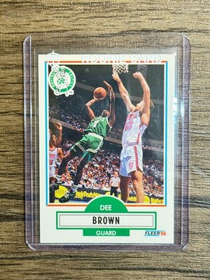1990-91 Fleer UPDATE Basketball DEE BROWN ROOKIE CARD #U-6 (RC) Celtics