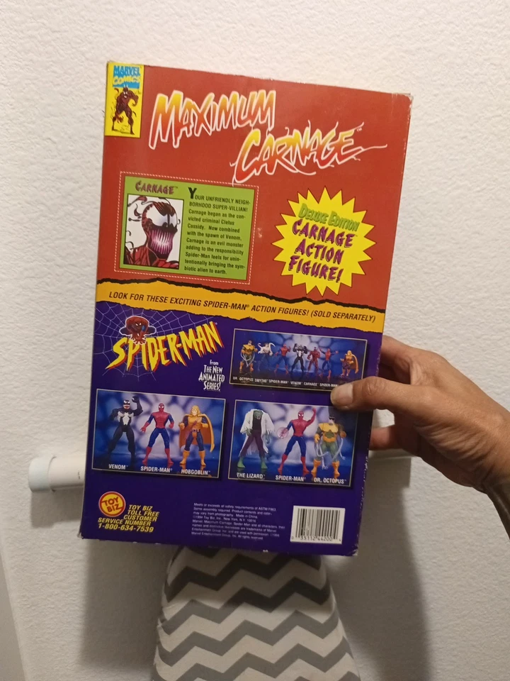 Figura Variante Veneno Rojo Maximum Carnage Personalizada 10 pulgadas Foto 3 de 3