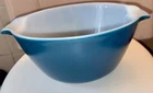 Vintage Fire King Blue Bowl Oven Ware Anchor Hocking Cinderella Bowl #15 2 QT
