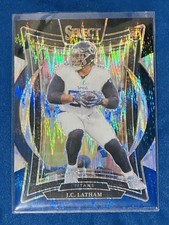 2024 Panini Select Concourse J.C. Latham #11 Black & Blue Shock Prizm (RC)