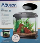 New Aqueon 2.5 Gallon LED Desktop Aquarium W/ Smartclean Tech FAST WATER CHANGE 