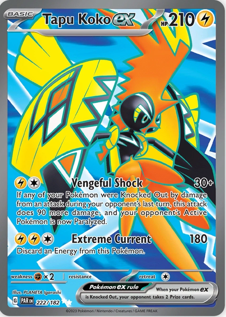 Tapu Koko Ex 222/182 SV04: Paradox Rift for sale | eBay