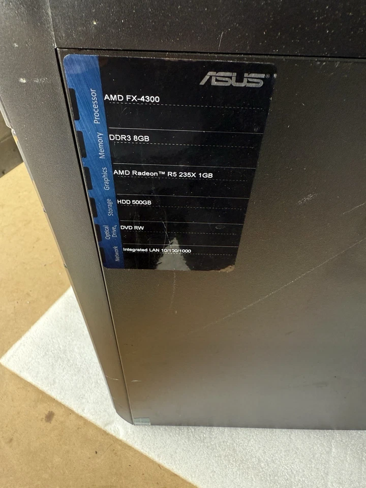 Asus Model M51BC PC Tower AMD FX-4300 3.80GHz 8GB RAM 500GB HDD (No OS) - Image 2 of 4