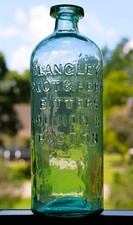 ANTIQUE DR. LANGLEY'S ROOT AND HERB BITTERS 99 UNION ST BOSTON MASS BOTTLE