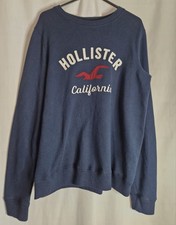 HOLLISTER Ladies navy sweatshirt size small preppy a1618/38 