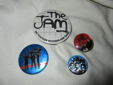 LOT of THE JAM Pinback Pins Button Badge '80s Vintage Punk Mod Paul Weller
