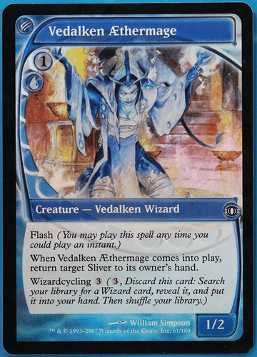 Vedalken AEthermage FOIL Future Sight PLD Blue Common CARD (505710) ABUGames - Picture 1 of 2