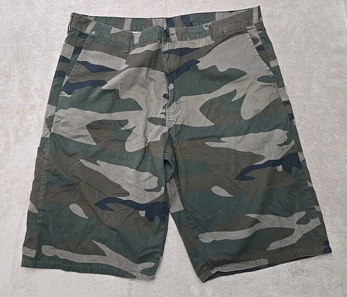 Dickies 5 Pocket Shorts Olive Green Camo Tech Pocket Ripstop Men's Size 40 U - Picture 1 of 8