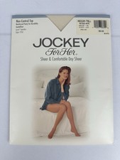 VTG 96 Jockey For Her Regular Pantyhose Day Sheer Medium Tall Antique White