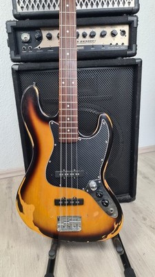 Jazz Bass Kopie, sunburst, JB62-Nachbau, Vintage-look, toller Sound