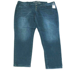 New Women's Universal Thread Slim Straight Blue Jeans-Size 18W