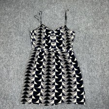 Madewell Dress Womens Size 8 Black Silk Slip Lydia Cami Casual Date mini