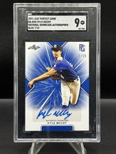 Kyle McCoy /15 - 2021 Leaf Perfect Game National Showcase Blue Auto #BA-KM2