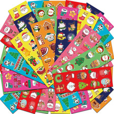 Christmas Stickers, Stocking Stuffers for Kids, 40 Sheets with 400 Stickers Ch
