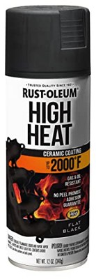 Rust-oleum 248903 Automotive High Heat Spray Paint, 12 Oz, Flat Black