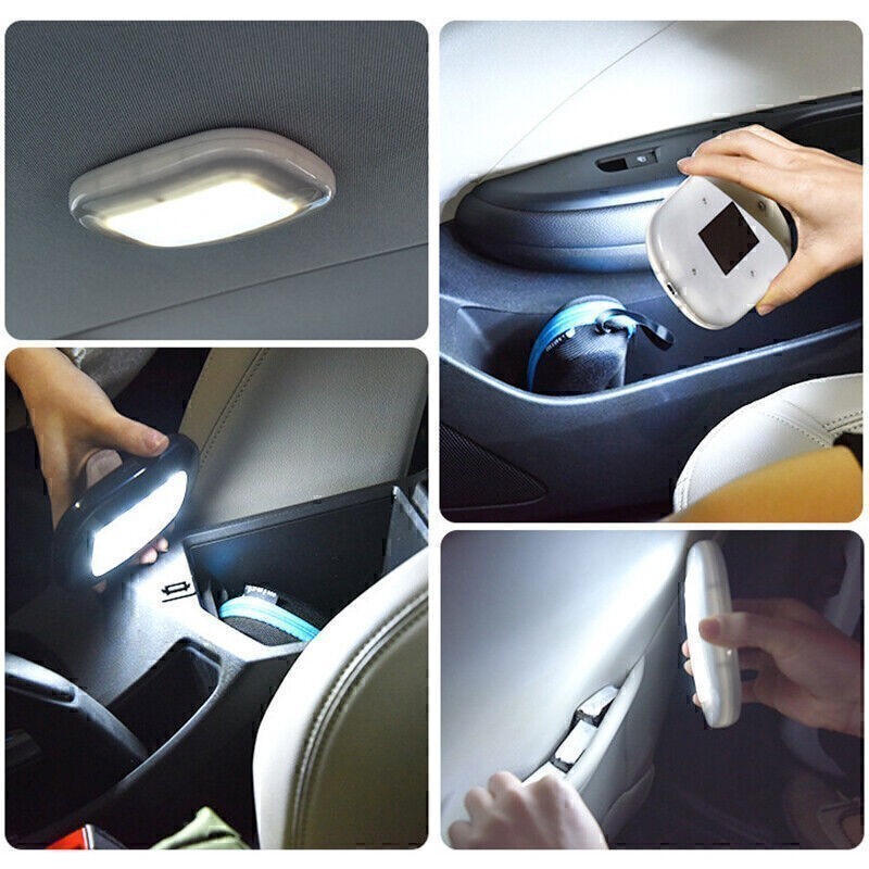 Reading Light In Vehicle Auto USB Rechargeable Magnetic Car Interior Roof Reading Light Ceiling ...
