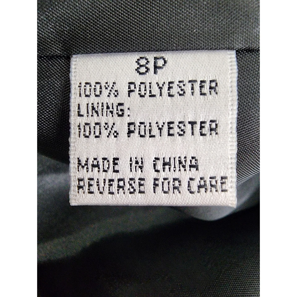 Chaqueta Blazer Travis Ayers TZ 3 Botones Talla 8P Negra Oficina Carrera Preppy Formal Foto 4 de 4