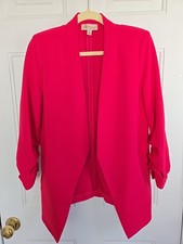 Philosophy Republic Clothing Open Front Pink Blazer Small NWOT