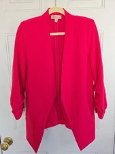 Philosophy Republic Clothing Open Front Pink Blazer Small NWOT