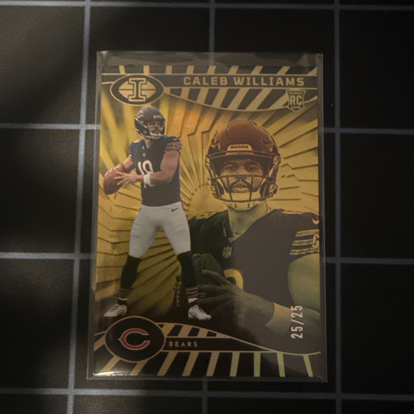 2024 Panini Illusions Caleb Williams #13 Gold Trophy Collection 25/25