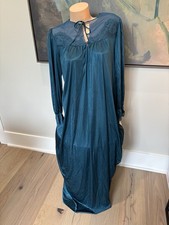 NWT Lorraine Green Button Nightgown Cottagecore Prairie Coquette Victorian L