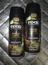 AXE Fine Fragrance Body Spray, Spiced Latte w Cardamom & Patchouli, 4oz Lot Of 2