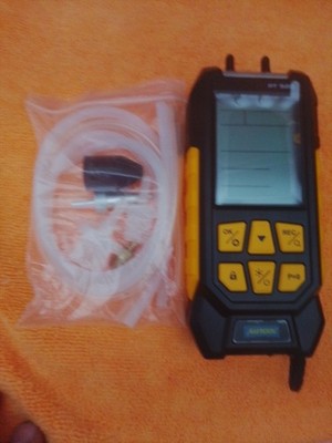 Digital Manometer Differential Dual Port Air Pressure Gauge Meter -100~300Kpa US
