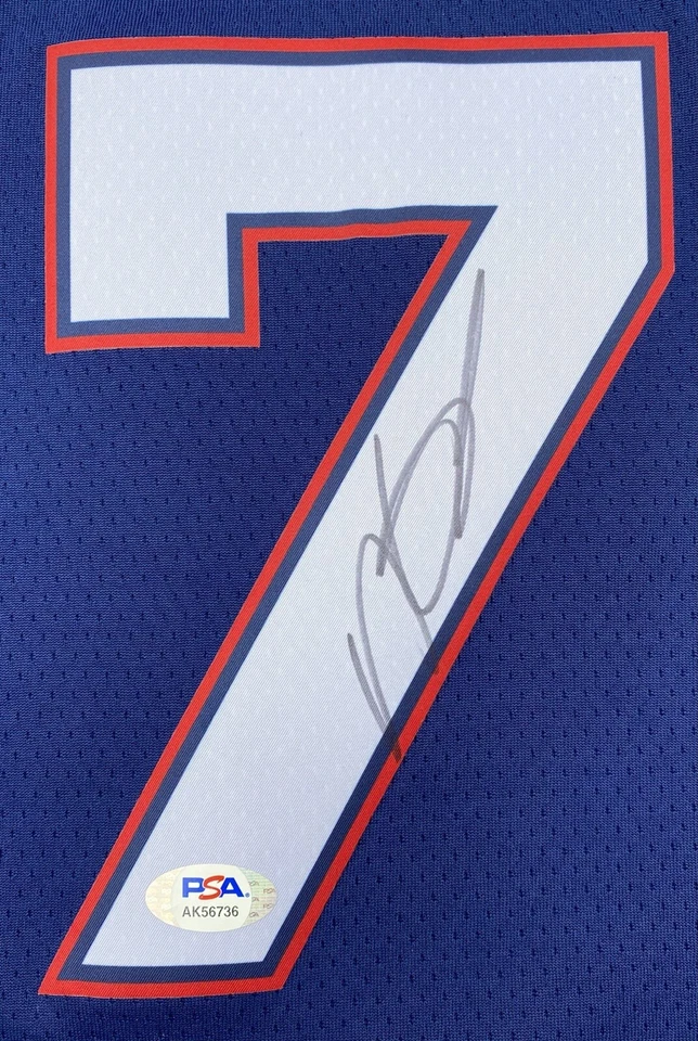 KEVIN DURANT #7 SIGNED BROOKLYN NETS SWINGMAN BASKETBALL JERSEY PSA/DNA WARRIORS - Image 3 of 4