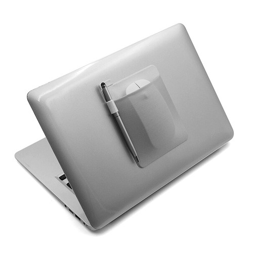 Strong Adhesive Mouse Storage Bag Laptop Accessories Adhesive Storage Bag _ou - Photo 5/15