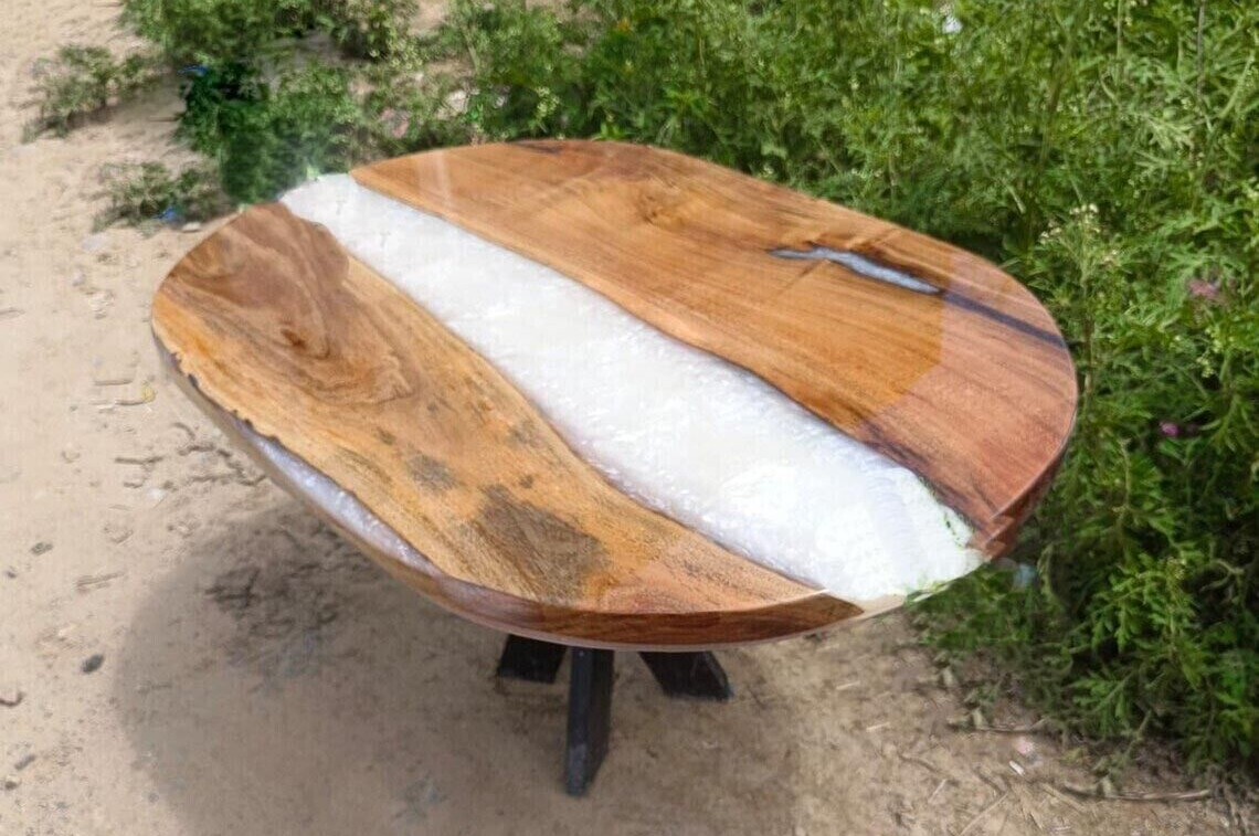 36 Inch Epoxy Resin Coffee Table Top for Living Room Furniture 24x36