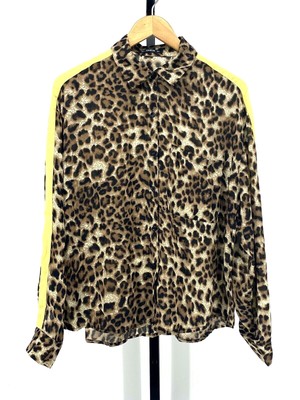 yellow leopard print top