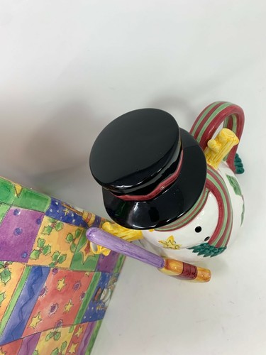 SANGO The Sweet Shoppe Christmas Snowman Teapot With Box - Picture 2 of 4