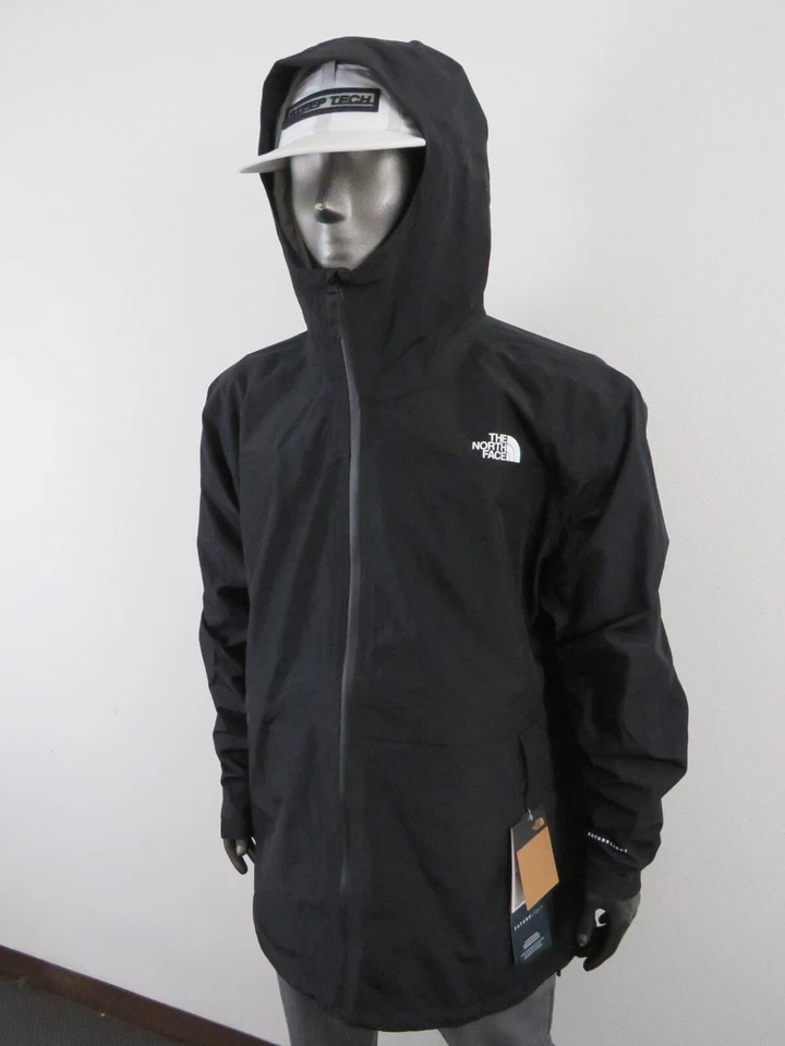 Mens The North Face Dryzzle FUTURELIGHT Hooded Waterproof Rain Jacket - Black - Image 2 of 4