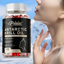 Antarctic Krill Oil - Omega-3,EPA,DHA,Astaxanthin,Anti-Aging,Skin & Heart Health