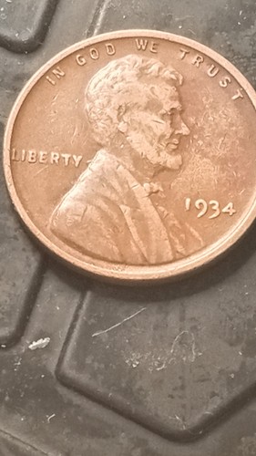 1934 1C Doubled Die Obverse, BN Lincoln Cent (Wheat Reverse) L On Rim - Picture 4 of 10