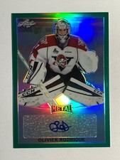 2016-17 Leaf Metal Green Prismatic 4/5 OLIVIER RODRIGUE Auto Card# BA-OR1