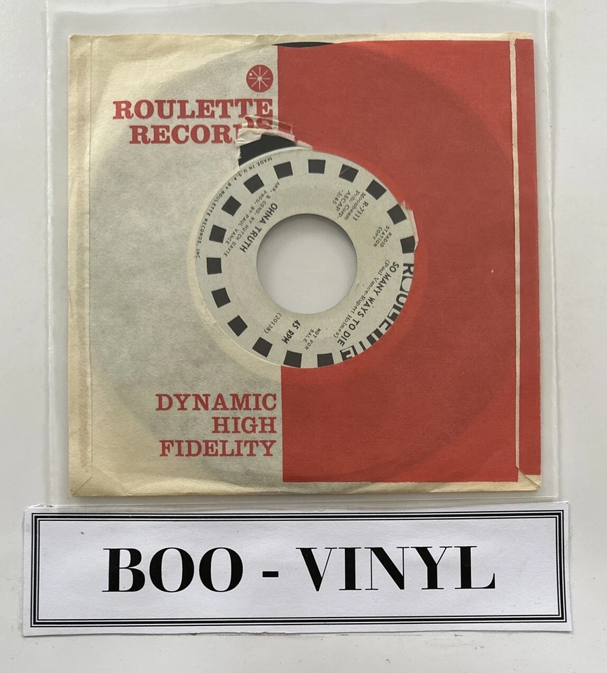 Ohna Truth - If It Feels Good - Do It 1971 7", Promo Roulette R-7111 EX / VG - Image 2 of 4