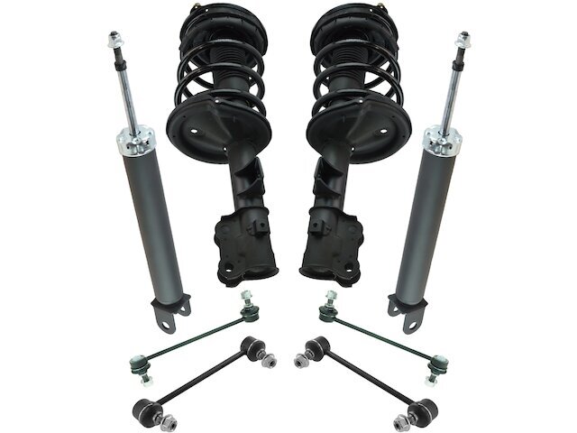 45GM76Z Front and Rear Shock Strut Coil Spring Sway Bar Link Kit Fits ...