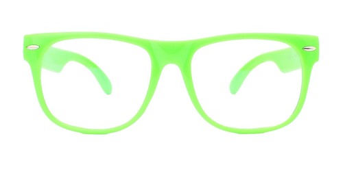 NIKE STATE DV2290 975 Sunglasses Clear Frame Green Lenses 